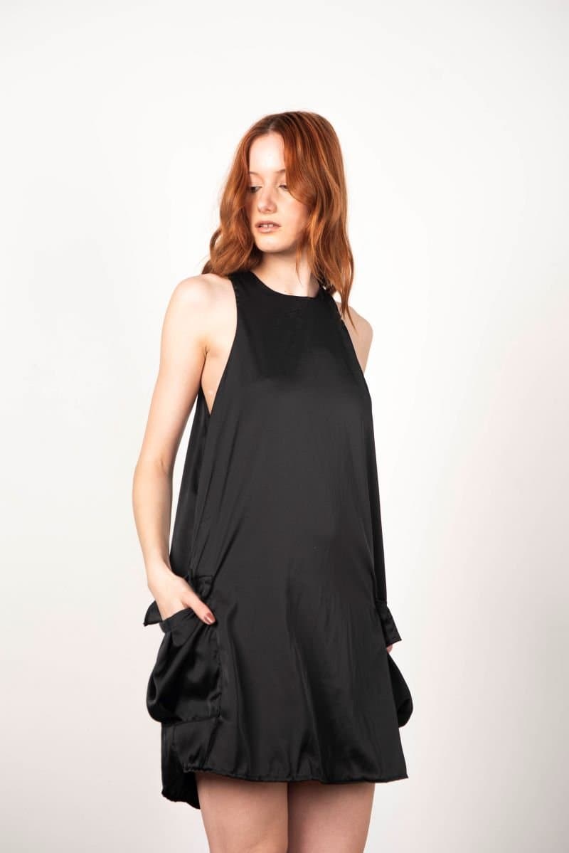 L415 VESTIDO SEDITA CON BOLSILLO